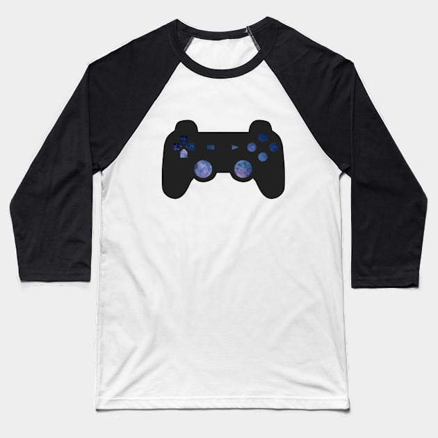 Galaxy Gamer Controller Baseball T-Shirt by 9 Turtles Project